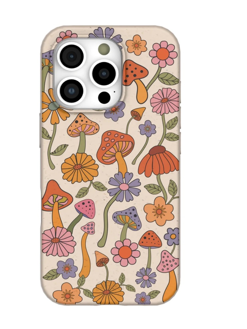 Seashell Shrooms and Blooms iPhone 14 or 15 Case